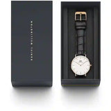  Shop Authentic Daniel Wellington Classic Reading White Dial Black Leather Strap Watch For Women - DW00100041 - Luxxuri