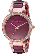  Shop Authentic Michael Kors Parker Maroon Dial Two Tone Steel Strap Watch for Women - MK6412 - Luxxuri