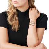  Shop Authentic Michael Kors Pyper Quartz Rose Gold Dial Rose Gold Mesh Strap Watch For Women - MK4340 - Luxxuri