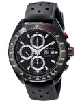  Shop Authentic Tag Heuer Formula 1 Automatic Chronograph Black Dial Black Leather Strap Watch for Men - CAZ2011.FT8024 - Luxxuri