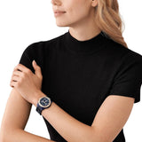 Shop Authentic Michael Kors Runway Chronograph Blue Dial Blue Steel Strap Watch for Women - MK7423 - Luxxuri