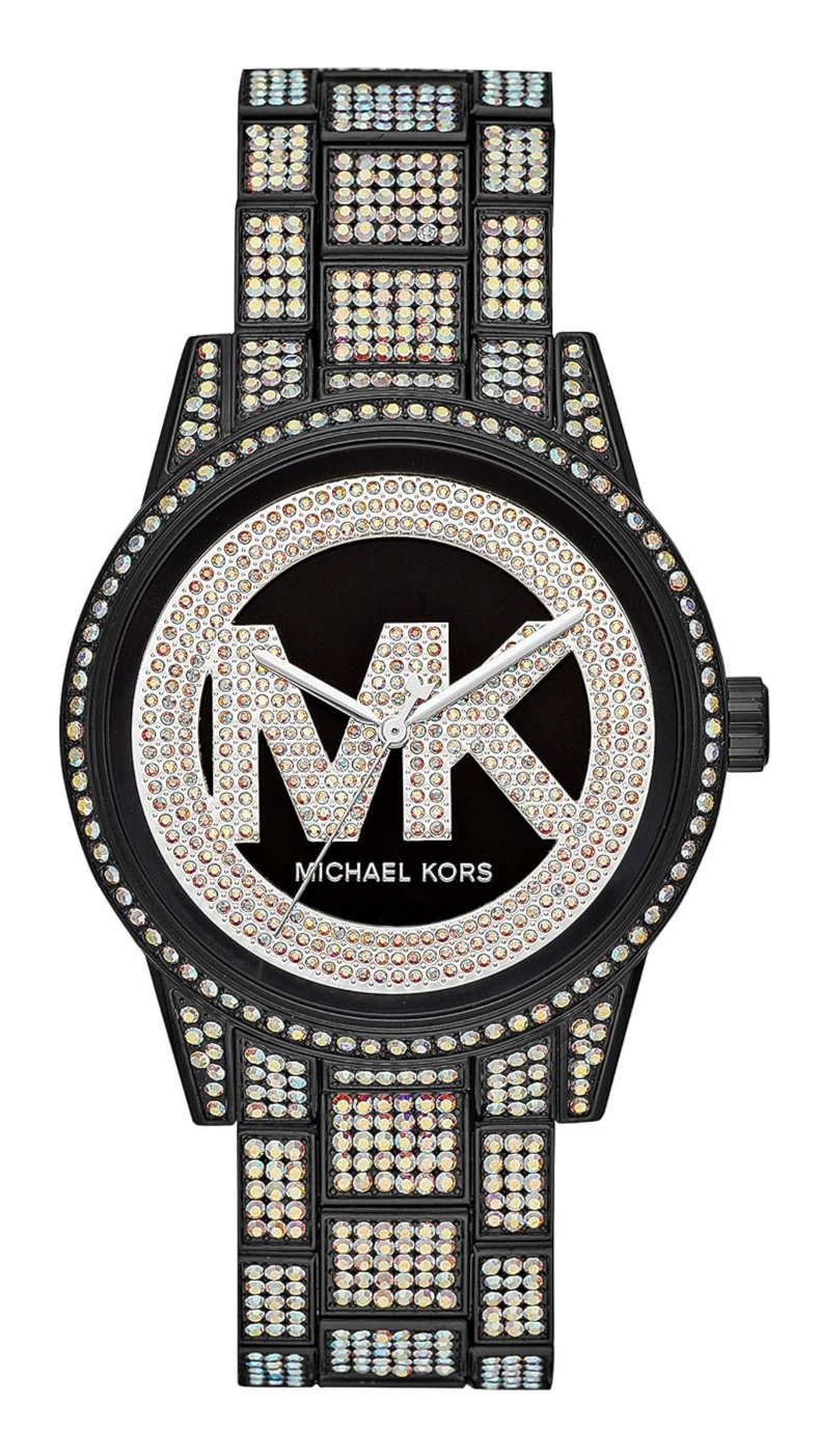  Shop Authentic Michael Kors Ritz Crystals Black Dial Two Tone Steel Strap Watch for Women - MK6733 - Luxxuri