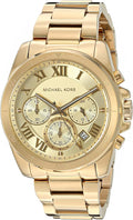  Shop Authentic Michael Kors Brecken Chronograph Gold Dial Gold Steel Strap Watch For Women - MK6366 - Luxxuri