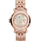  Shop Authentic Fossil Boyfriend Automatic Skeleton Rose Gold Dial Rose Gold Steel Strap Watch for Women - ME3065 - Luxxuri