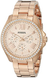  Shop Authentic Fossil Cecile Rose Gold Dial Rose Gold Steel Strap Watch for Women - AM4483 - Luxxuri