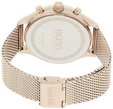  Shop Authentic Hugo Boss Companion Quartz Black Dial Rose Gold Mesh Bracelet Watch For Men - HB1513548 - Luxxuri