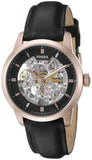  Shop Authentic Fossil Townsman Automatic Skeleton Black Dial Black Leather Strap Watch for Men - ME3084 - Luxxuri