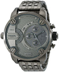  Shop Authentic Diesel Little Daddy Dual Time Chronograph Grey Dial Stainless Steel Strap Watch For Men - DZ7263 - Luxxuri