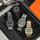  Shop Authentic Fossil Retro Digital Black Dial Black Steel Strap Watch for Men - FS5846 - Luxxuri