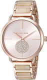  Shop Authentic Michael Kors Portia Quartz Rose Gold Dial Rose Gold Steel Strap Watch For Women - MK3678 - Luxxuri