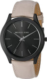  Shop Authentic Michael Kors Slim Runway Black Dial Beige Leather Strap Watch For Men - MK8510 - Luxxuri