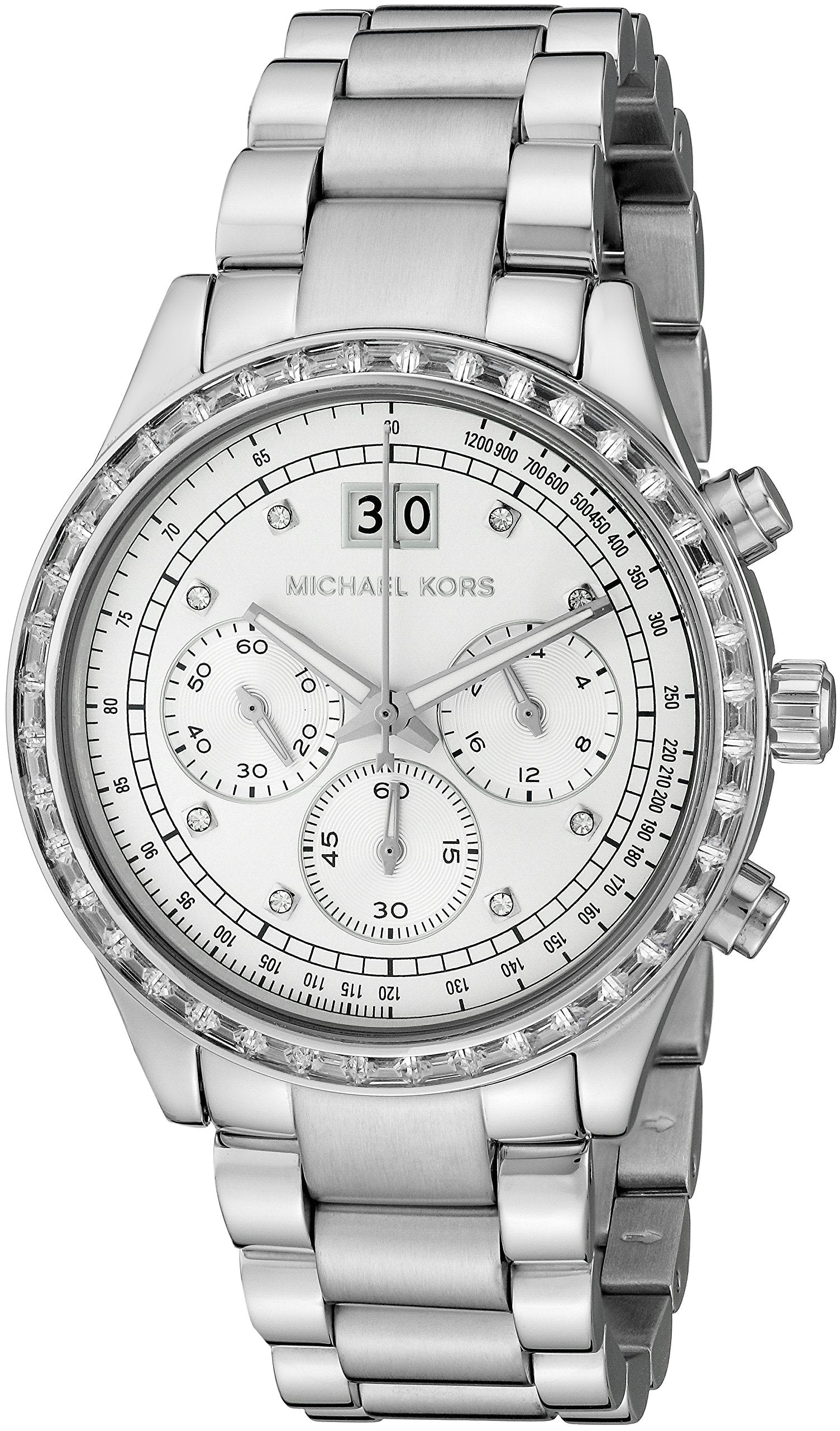  Shop Authentic Michael Kors Brinkley Diamonds Silver Dial Silver Steel Strap Watch for Women - MK6186 - Luxxuri