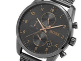  Shop Authentic Hugo Boss Skymaster Grey Dial Grey Mesh Bracelet Watch for Men - 1513837 - Luxxuri