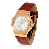  Shop Authentic Maserati Potenza Silver Dial Red Leather Strap Watch For Women - R8851108501 - Luxxuri