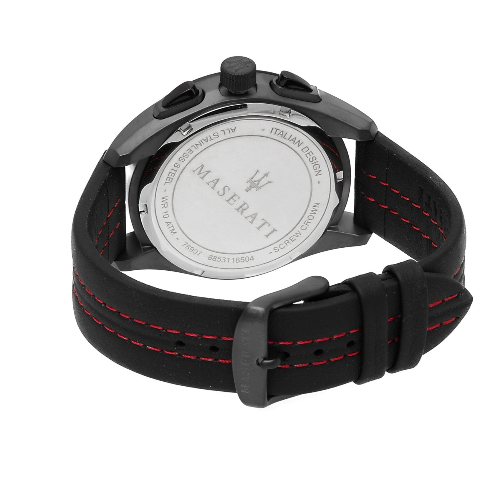  Shop Authentic Maserati Traguardo Chronograph Black Dial Black Leather Strap Watch for Men - R8871612023 - Luxxuri