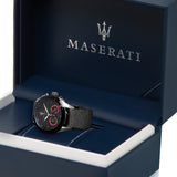  Shop Authentic Maserati Traguardo Black Dial Silver Mesh Bracelet Watch For Men - R8873612005 - Luxxuri