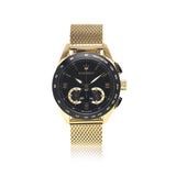  Shop Authentic Maserati Traguardo 45mm Quartz Gold Black Dial Watch For Men - R8873612010 - Luxxuri