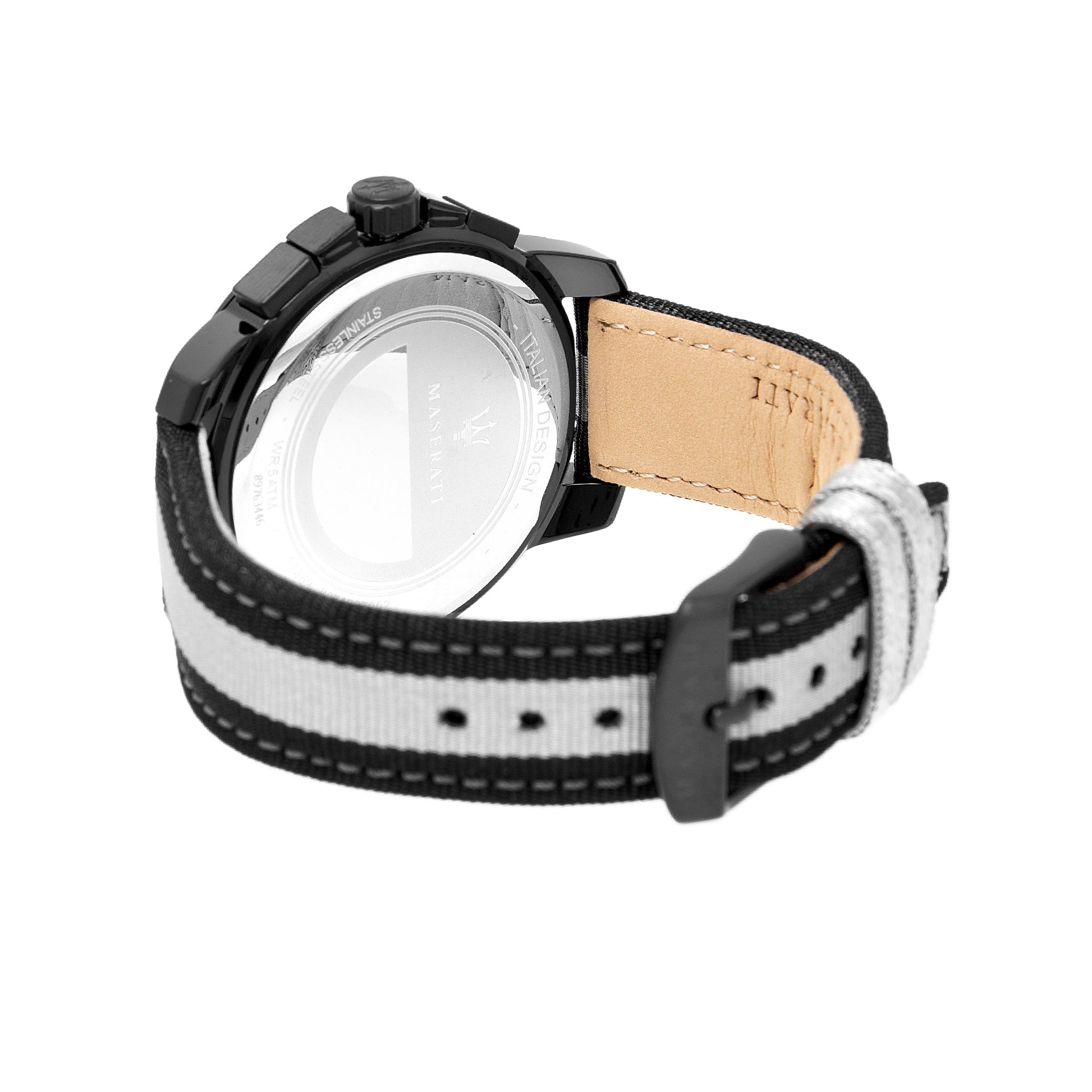  Shop Authentic Maserati Royale 44mm Black Dial Stainless Steel Fiber Strap Watch For Men - R8871637002 - Luxxuri