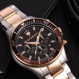  Shop Authentic Maserati SFIDA Chronograph Black Dial Two Tone Steel Strap Watch For Men - R8873640009 - Luxxuri