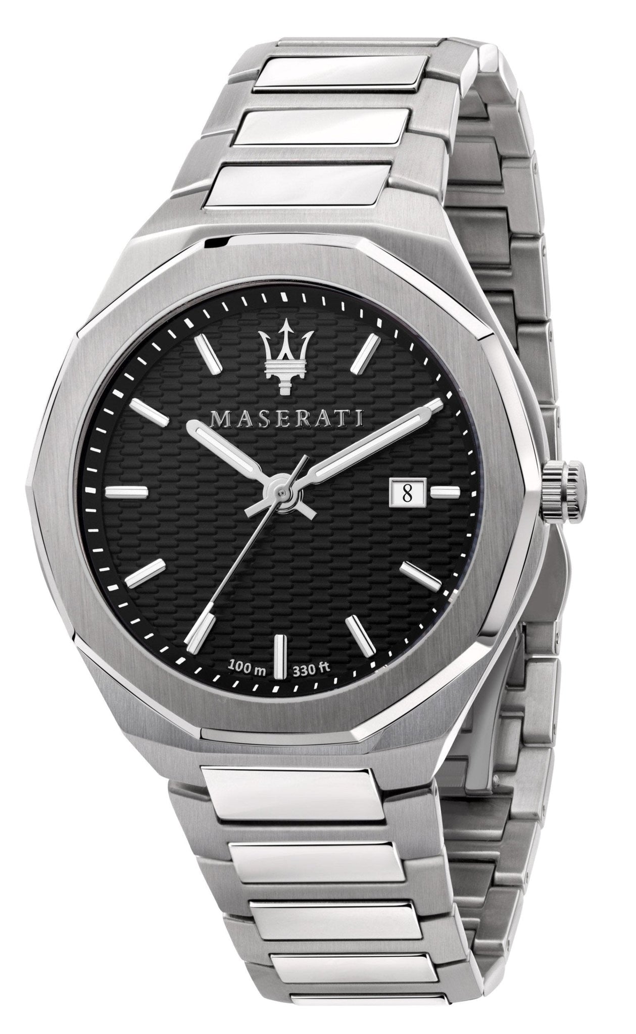  Shop Authentic Maserati Stile Analog Black Dial Silver Steel Strap Watch For Men - R8853142003 - Luxxuri