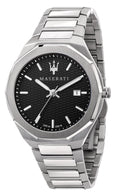  Shop Authentic Maserati Stile Analog Black Dial Silver Steel Strap Watch For Men - R8853142003 - Luxxuri
