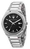  Shop Authentic Maserati Stile Analog Black Dial Silver Steel Strap Watch For Men - R8853142003 - Luxxuri