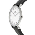  Shop Authentic Daniel Wellington Classic Sheffield White Dial Black Leather Strap Watch For Women - DW00100053 - Luxxuri