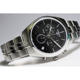  Shop Authentic Tissot T Classic PR 100 Chronograph Black Dial Silver Steel Strap Watch for Men - T101.417.11.051.00 - Luxxuri