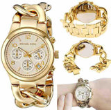  Shop Authentic Michael Kors Runway Twist Gold Dial Gold Stainless Steel Strap Watch for Women - MK3131 - Luxxuri
