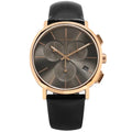  Shop Authentic Calvin Klein Posh Grey Dial Black Leather Strap Watch for Men - K8Q376C3 - Luxxuri