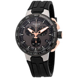  Shop Authentic Tissot T Race Cycling Chronograph Black Dial Black Rubber Strap Watch For Men - T111.417.37.441.07 - Luxxuri