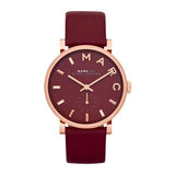  Shop Authentic Marc Jacobs Baker Maroon Dial Maroon Leather Strap Watch for Women - MBM1267 - Luxxuri