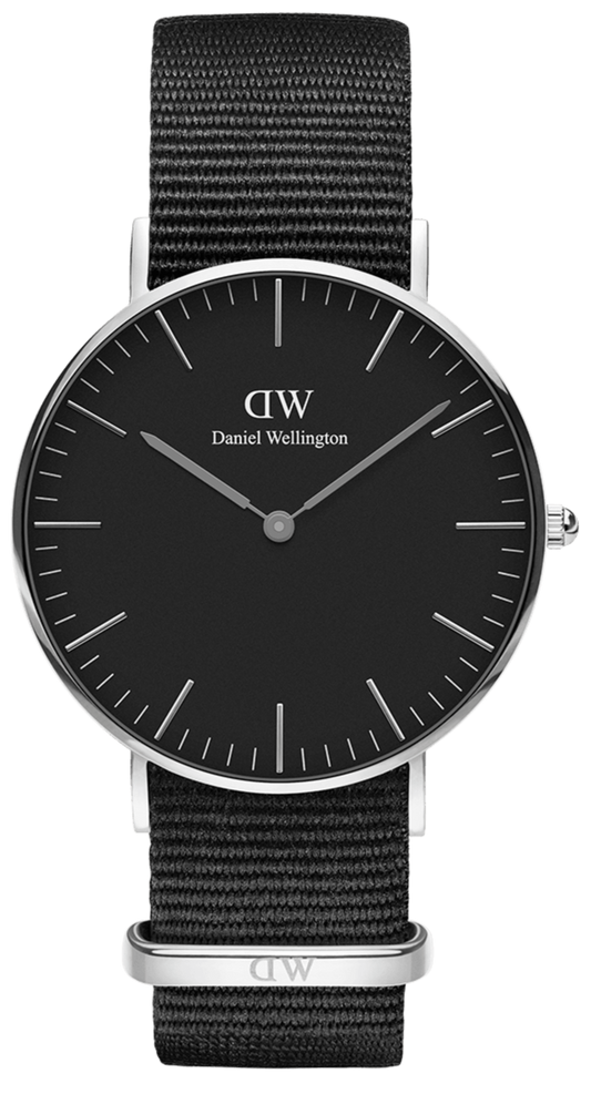  Shop Authentic Daniel Wellington Classic Cornwall Black Dial Black Nylon Strap Watch For Women - DW00100149 - Luxxuri