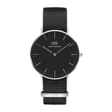  Shop Authentic Daniel Wellington Classic Cornwall Black Dial Black Nylon Strap Watch For Women - DW00100149 - Luxxuri
