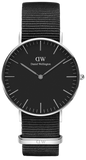  Shop Authentic Daniel Wellington Classic Cornwall Black Dial Black Nylon Strap Watch For Women - DW00100149 - Luxxuri