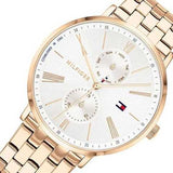  Shop Authentic Tommy Hilfiger Jenna Quartz White Dial Rose Gold Steel Strap Watch for Women - 1782070 - Luxxuri
