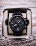  Shop Authentic Fossil Nate Chronograph Black Dial Black Steel Strap Watch for Men - JR1401 - Luxxuri