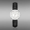  Shop Authentic Burberry The Britain Diamonds White Dial Black Leather Strap Watch for Women - BBY1806 - Luxxuri