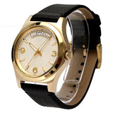  Shop Authentic Marc Jacobs Baby Dave Gold Dial Black Leather Strap Watch for Women - MBM1264 - Luxxuri