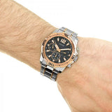  Shop Authentic Guess Commander Chronograph Blue Dial Two Tone Steel Strap Watch for Men - GW0056G5 - Luxxuri