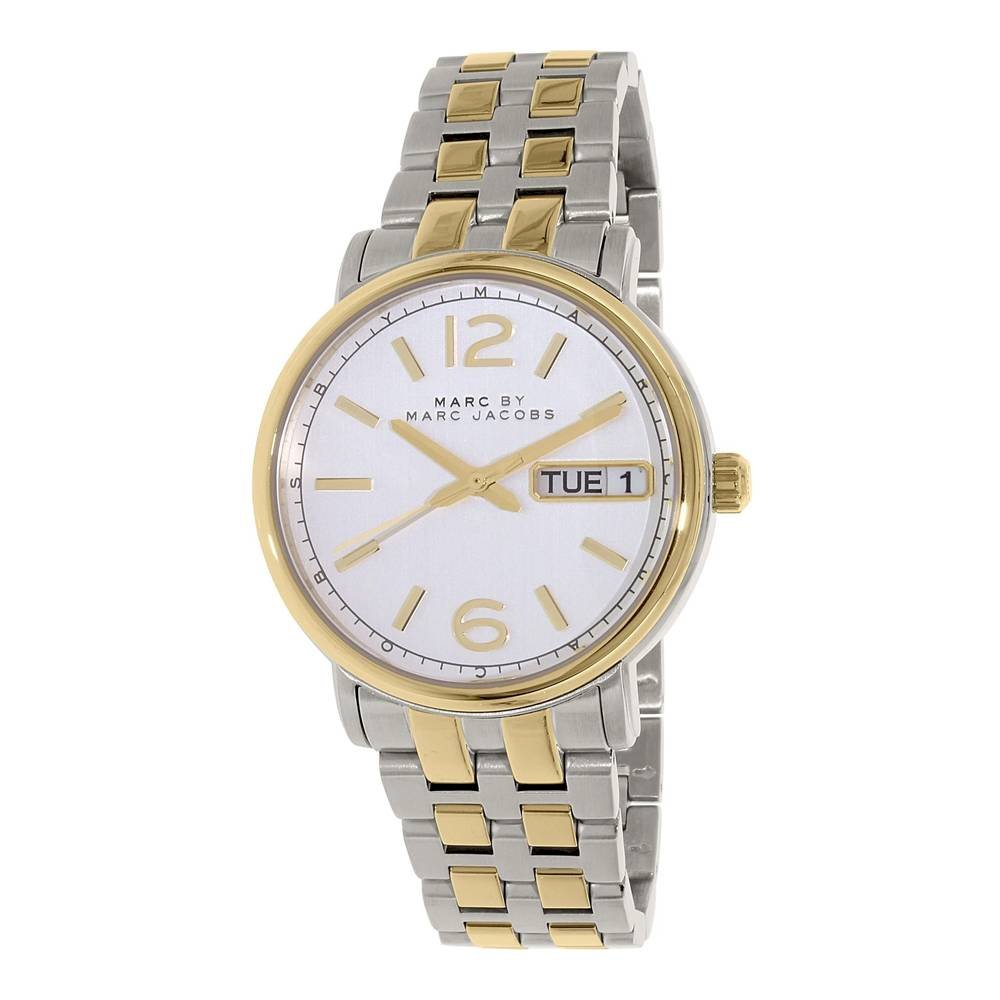  Shop Authentic Marc Jacobs Fergus Silver Dial Two Tone Steel Strap Watch for Women - MBM8652 - Luxxuri