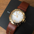  Shop Authentic Marc Jacobs Amy White Dial Brown Leather Strap Watch for Women - MBM8574 - Luxxuri