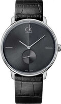  Shop Authentic Calvin Klein Accent Black Dial Black Leather Strap Watch for Men - K2Y211C3 - Luxxuri