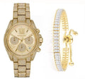  Shop Authentic Michael Kors Mini Bradshaw Crystals Gold Dial Gold Steel Strap Watch For Women - MK6494 - Luxxuri