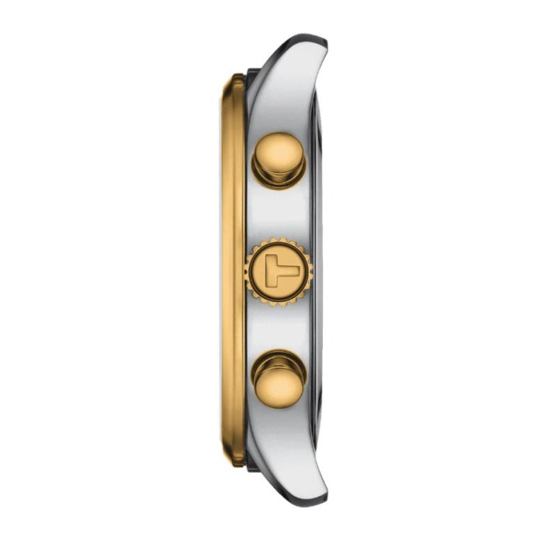  Shop Authentic Tissot T Sport Chrono XL Classic Gold Dial Two Tone Steel Strap Watch for Men - T116.617.22.021.00 - Luxxuri