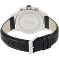  Shop Authentic Hugo Boss Jet Black Dial Black Leather Strap Watch for Men - 1513279 - Luxxuri