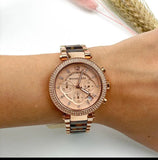  Shop Authentic Michael Kors Parker Rose Gold Dial Two Tone Steel Strap Watch for Women - MK5538 - Luxxuri