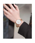  Shop Authentic Calvin Klein Drift White Dial Rose Gold Steel Strap Watch for Women - K6S2N616 - Luxxuri