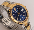  Shop Authentic Versace Hellenyium GMT Blue Dial Two Tone Steel Strap Watch for Men - V11060017 - Luxxuri