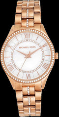  Shop Authentic Michael Kors Lauryn Mother of Pearl Dial Rose Gold Steel Strap Watch for Women - MK3716 - Luxxuri